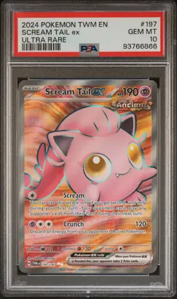 Scream Tail EX 197/167 Ultra Rare Twm En-twilight Masquerade Pokemon PSA 10 - Image 1