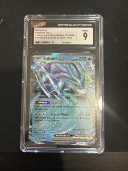 2023 Pokemon Suicune Ex 010/034 Holo- Blastoise Deck-CGC Graded 9 Fast Ship! - Image 1