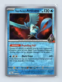 Team Rocket's Articuno 051/182 Rare Destined Rivals Pokemon Reverse Holo LP - Image 1