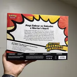 POKEMON MEGA EVOLUTION ASCENDED HEROES MEGA EMBOAR EX PROMO BOX - Image 2
