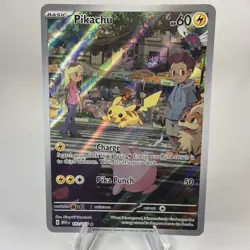 Pokemon Pikachu 173/165 Scarlet & Violet 151 Illustration Rare Full Art - Image 1