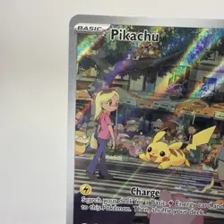 Pokemon Pikachu 173/165 Scarlet & Violet 151 Illustration Rare Full Art - Image 3