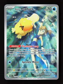 Misty's Psyduck 193/182 Illustration Rare Destined Rivals Pokemon Holo Near Mint - Image 1