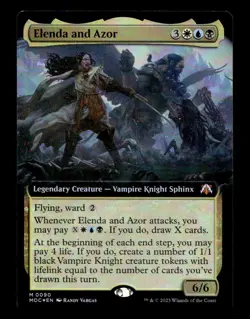Elenda and Azor (Extended Art) 90 Foil M Commander: March of the Machine - Image 1