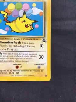 Pokemon Cards: Wizards Black Star Promo: Flying Pikachu 25 - Image 4