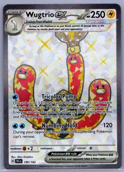 Wugtrio ex Ultra Rare SV05: Temporal Forces 190/162 NM - Pokemon TCG - Image 1