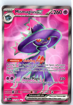 Mismagius ex 112/094 Ultra Rare Phantasmal Flames Pokemon Holo Near Mint - Image 1
