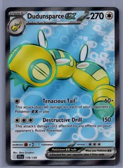 Dudunsparce ex Ultra Rare SV09: Journey Together 178/159 NM - Pokemon TCG - Image 1