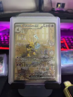 Pokemon TCG Alakazam ex 201/165 SV Scarlet & Violet 151 Full Art Holo 310 HP EN - Image 1
