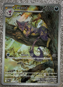 Pokemon TCG White Flare Liepard 137/086 Card NM - Image 1