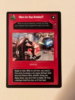 Star Wars CCG SWCCG Where Are Those DroidekasU! Reflections 3 III Premium Card - Image 1