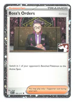 Pokemon Boss's Orders [Corbeau] Ascended Heroes 183/217 Prize Pack Series 9 Holo - Image 1