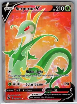 Serperior V (Full Art) 170/195 SWSH12: Silver Tempest - Pokemon Card - NM - Image 1