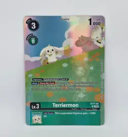 Terriermon ST17-02 Super Rare Alt Art Digimon TCG Limited Card Pack LM-06 - Image 1