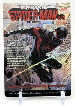 MTG: Miles Morales Marvel's Spider-man (0234) (Borderless) FOIL - Image 2