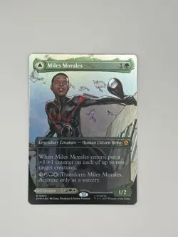 MTG: Miles Morales Marvel's Spider-man (0234) (Borderless) FOIL - Image 3