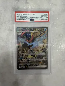 Pokemon 2024 EN SV Promo Cards Greninja ex #132 SIR Holo PSA 10 - Image 1