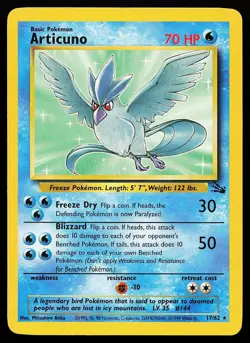 Articuno 17/62 Unlimited Rare Fossil Pokemon Card - Image 1