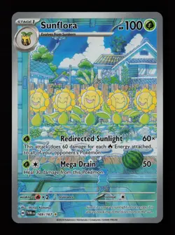 Sunflora 169/167 Illustration Rare Twilight Masquerade Pokemon Cards - Image 1