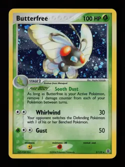 Butterfree 2/112 Holo Rare FireRed & LeafGreen Pokemon Cards - Image 1