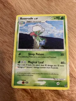 Roserade 17/132 Holo Rare Secret Wonders Set Pokemon Card 2007 HP - Image 1