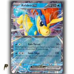 Pokemon White Flare Keldeo ex 030/086 White Double Rare Holo Card NM - Image 1