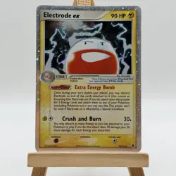 Pokemon Electrode EX FireRed LeafGreen Holo Rare Card 107/112 - Image 1