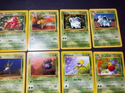 Lot of 8 Pokemon Jungle Vintage Pokemon TCG Card RARE - Image 1