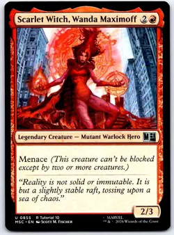 Scarlet Witch, Wanda Maximoff (0855) 855 Commander: Marvel Super Heroes MTGNM/M - Image 1