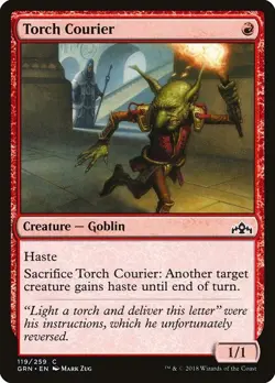 Torch Courier 2x FOIL GRN MTG Guilds of Ravnica Common MINT red - Image 1