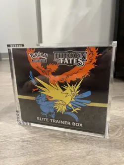 Pokemon Hidden Fates Elite Trainer Box ETB SEALED Sun & Moon + Magnetic Case - Image 1