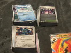 Pokemon 300+ Bulk Lot, Uncm,Holo, Rev Holo, Rare, & Holo Rare NM Phantasm Flames - Image 2