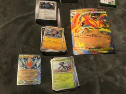 Pokemon 300+ Bulk Lot, Uncm,Holo, Rev Holo, Rare, & Holo Rare NM Phantasm Flames - Image 4