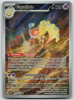 Pokemon Espathra 197/182 Paradox Rift Illustration Rare Holo NM - Image 1