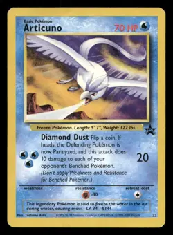 Articuno 22 Wizards Black Star Promos HP/DMG Pokemon - Image 1