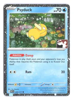 Pokemon Psyduck Ascended Heroes 039/217 Prize Pack Series 9 Holo - Image 1
