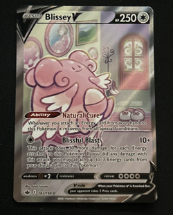 Pokemon TCG Blissey V Sword & Shield - Chilling Reign 183/198 Holo - NM - Image 1