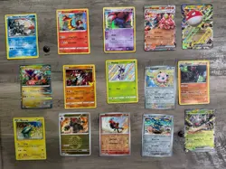 TCG Holo Pokemon Card Lot / 12 Holo All Years NM/LP .. 3 Full Art holo! - Image 1
