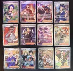 Pokemon TCG Trainer Supporter Full Art Holo 12 Card Lot Crown Zenith Paldea - Image 1