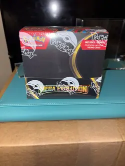Pokemon Tcg Mega Evolution Base Enhanced Booster Box MINT + Strong Acrylic Case - Image 2