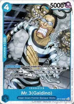 MR.3(GALDINO) (056) OP16-056 SR THE TIME OF BATTLE ONE PIECE - Image 1