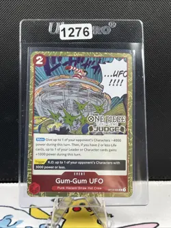 Gum-Gum UFO Judge Pack Vol. 6 One Piece Promo Card OP10-020 (1276) - Image 1
