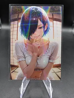 Touka Kirishima Tokyo Ghoul Holographic Anime Collectible Trading Card - Image 1
