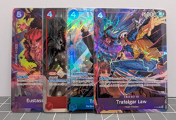 One Piece TCG Kid/Killer & Law Alt Art Full Art Trading Card Lot - Image 1