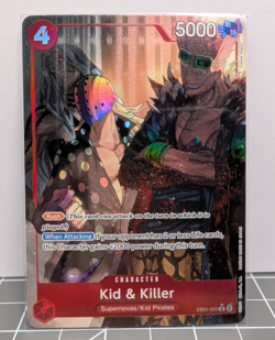One Piece TCG Kid/Killer & Law Alt Art Full Art Trading Card Lot - Image 4