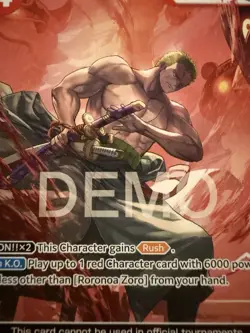 One piece Tcg St21 Roronoa Zoro Promo Demo card - Image 1
