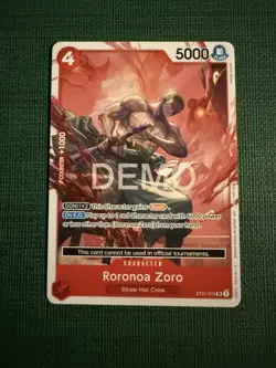 One piece Tcg St21 Roronoa Zoro Promo Demo card - Image 2