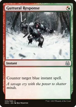 Magic The Gathering MTG GUTTURAL RESPONSE Duel Decks: Mind vs. Might NM - Image 1