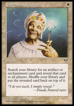 MTG ENLIGHTENED TUTOR ITALIAN EXC - TUTORE ILLUMINATO - MRG - MAGIC - Image 1