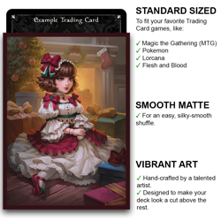Madelaine – Gifted Doll – MTG Size – 100 Smooth Matte Card Sleeves - Image 2